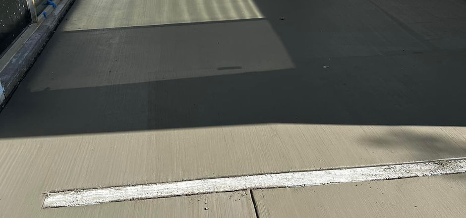 Close detail of a finished concrete surface